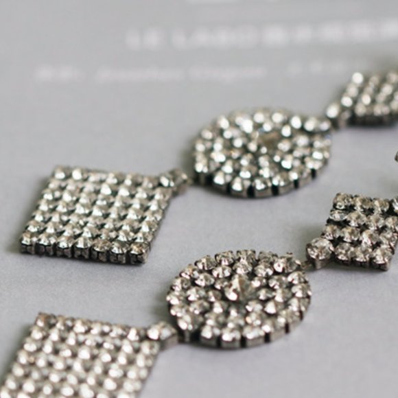 DANNIJO Crystal Fetch Drop Earrings - Picture 3 of 9